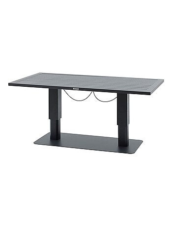 Table de jardin relevable rectangulaire en aluminium SALIMIA