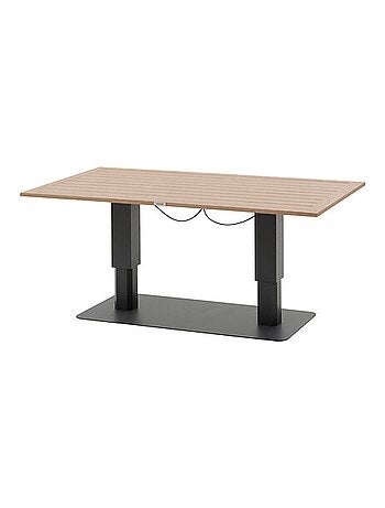 Table de jardin relevable rectangulaire en aluminium SALIMIA