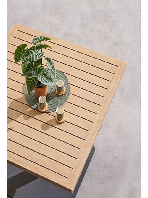 Table de jardin relevable rectangulaire en aluminium SALIMIA - Kiabi Table de jardin relevable rectangulaire en aluminium SALIMIA - Kiabi