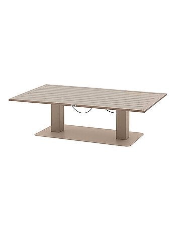 Table de jardin relevable rectangulaire en aluminium SALIMIA