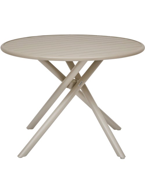 Table de jardin ronde en aluminium 4 places NEBULLIA - Kiabi