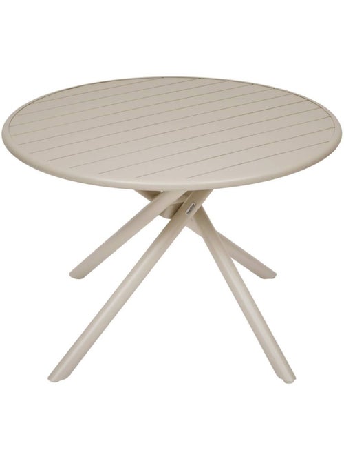 Table de jardin ronde en aluminium 4 places NEBULLIA - Kiabi
