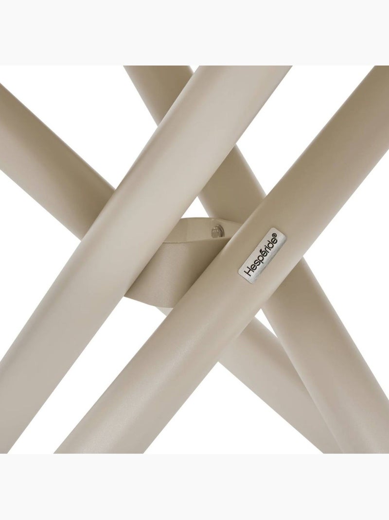 Table de jardin ronde en aluminium 4 places NEBULLIA Beige - Kiabi