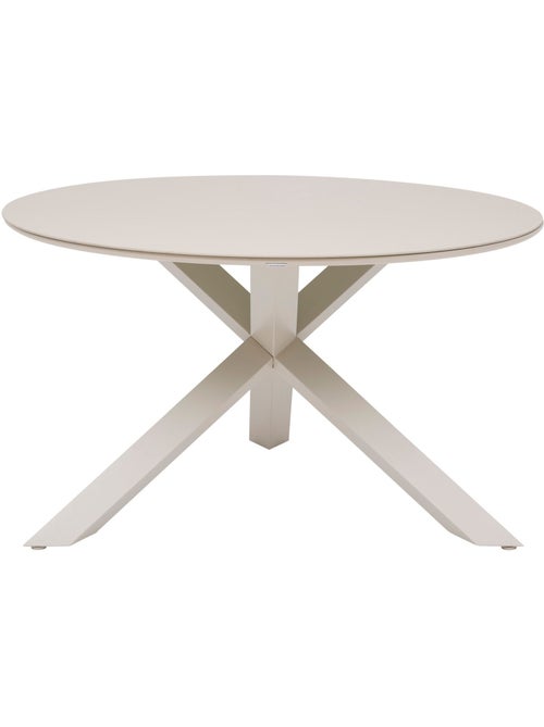 Table de jardin ronde en aluminium 6 places ORYON - Kiabi Table de jardin ronde en aluminium 6 places ORYON - Kiabi