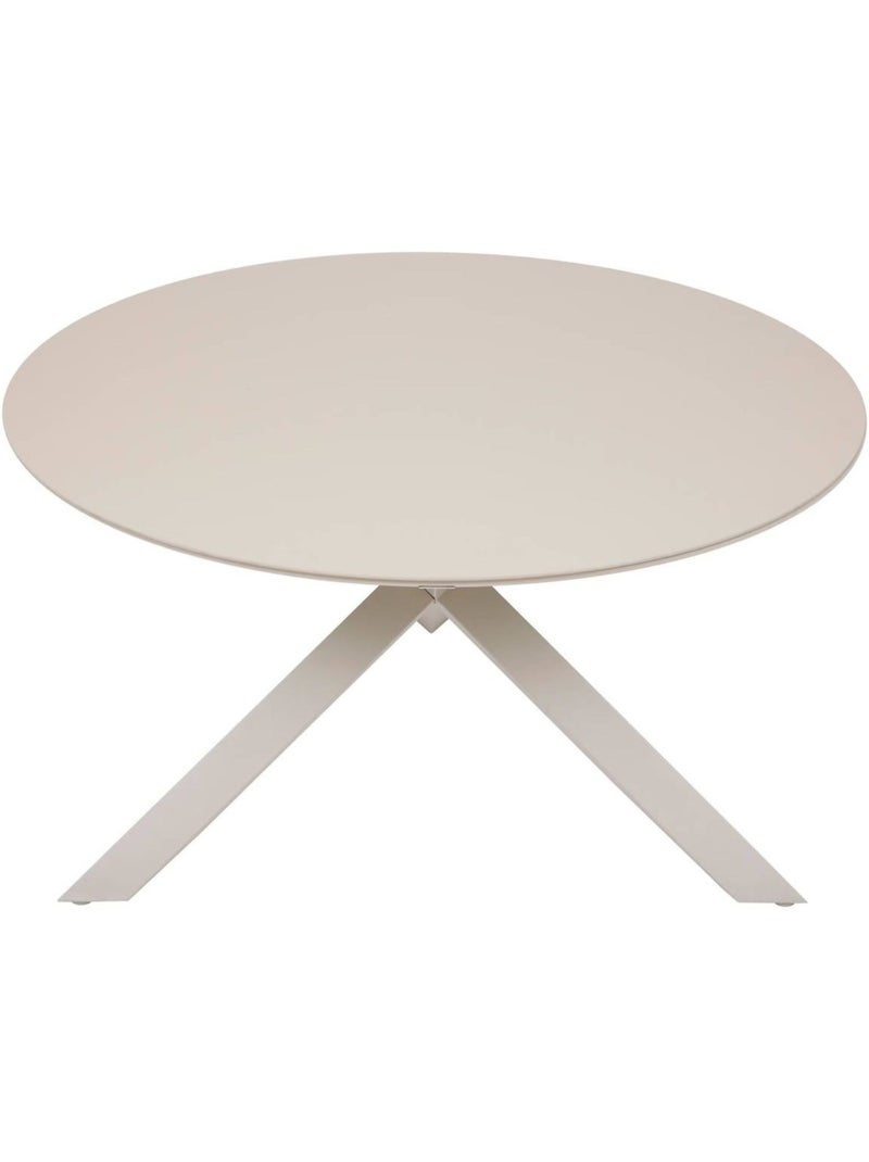 Table de jardin ronde en aluminium 6 places ORYON Beige - Kiabi