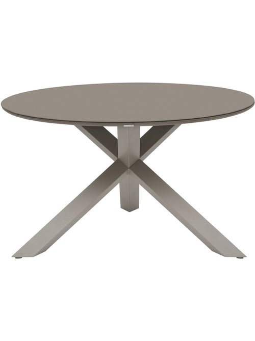 Table de jardin ronde en aluminium 6 places ORYON - Kiabi