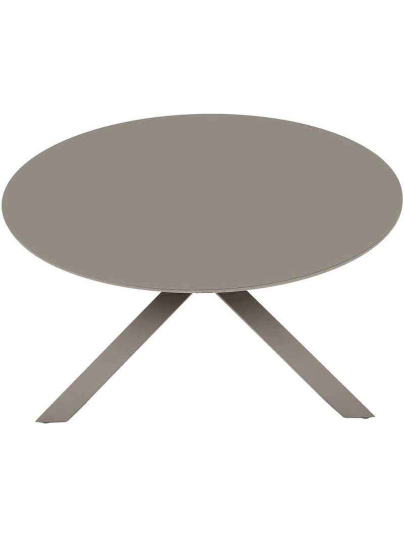 Table de jardin ronde en aluminium 6 places ORYON Marron - Kiabi