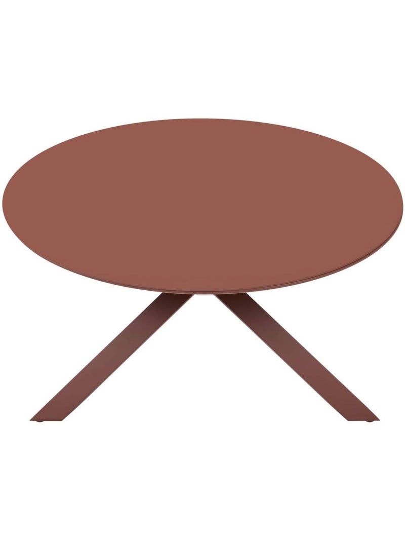 Table de jardin ronde en aluminium 6 places ORYON Orange - Kiabi