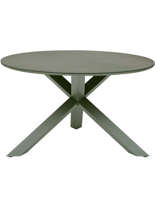 Table de jardin ronde en aluminium 6 places ORYON - Kiabi