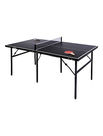 Table de ping pong d'intérieur médium avec 2 raquettes et 3 balles