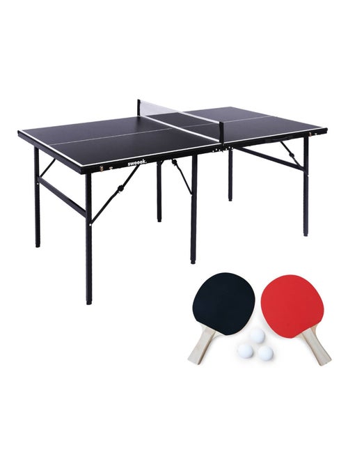 Table de ping pong d'intérieur médium avec 2 raquettes et 3 balles - Kiabi Table de ping pong d'intérieur médium avec 2 raquettes et 3 balles - Kiabi