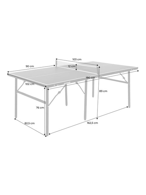 Table de ping pong d'intérieur médium avec 2 raquettes et 3 balles - Kiabi Table de ping pong d'intérieur médium avec 2 raquettes et 3 balles - Kiabi