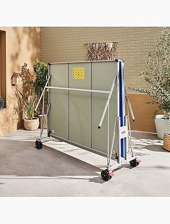 Table de ping pong extérieure pliante avec 4 raquettes et 6 balles