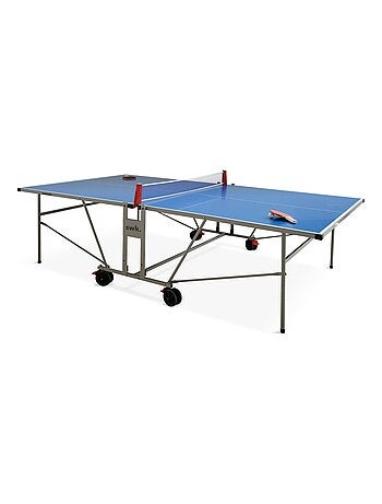 Table de ping pong extérieure pliante avec 4 raquettes et 6 balles