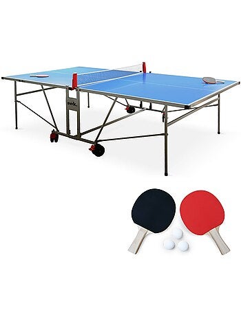 Table de ping pong extérieure premium avec 2 raquettes et 3 balles
