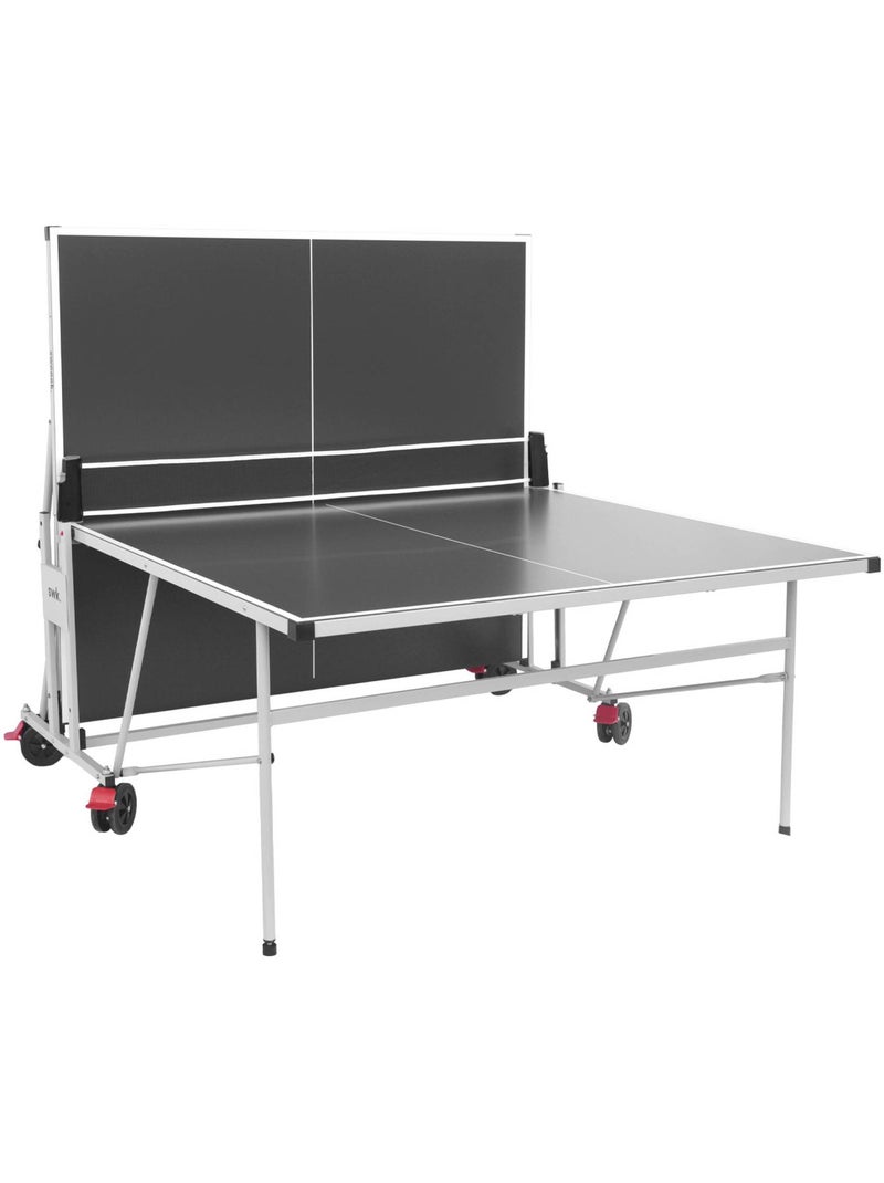Table de ping pong intérieure avec 2 raquettes 3 balles et housse de protection Gris - Kiabi