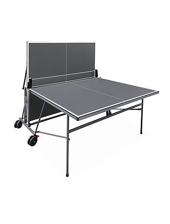 Table de ping pong intérieure pliante avec 4 raquettes et 6 balles