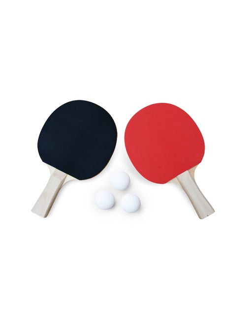 Table de ping pong intérieure pliante avec 4 raquettes et 6 balles - Kiabi