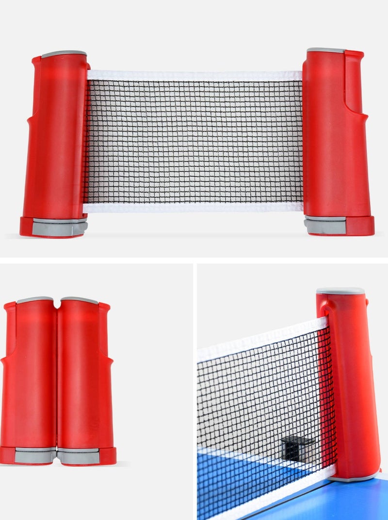 Table de ping pong intérieure premium avec 2 raquettes et 3 balles Bleu - Kiabi