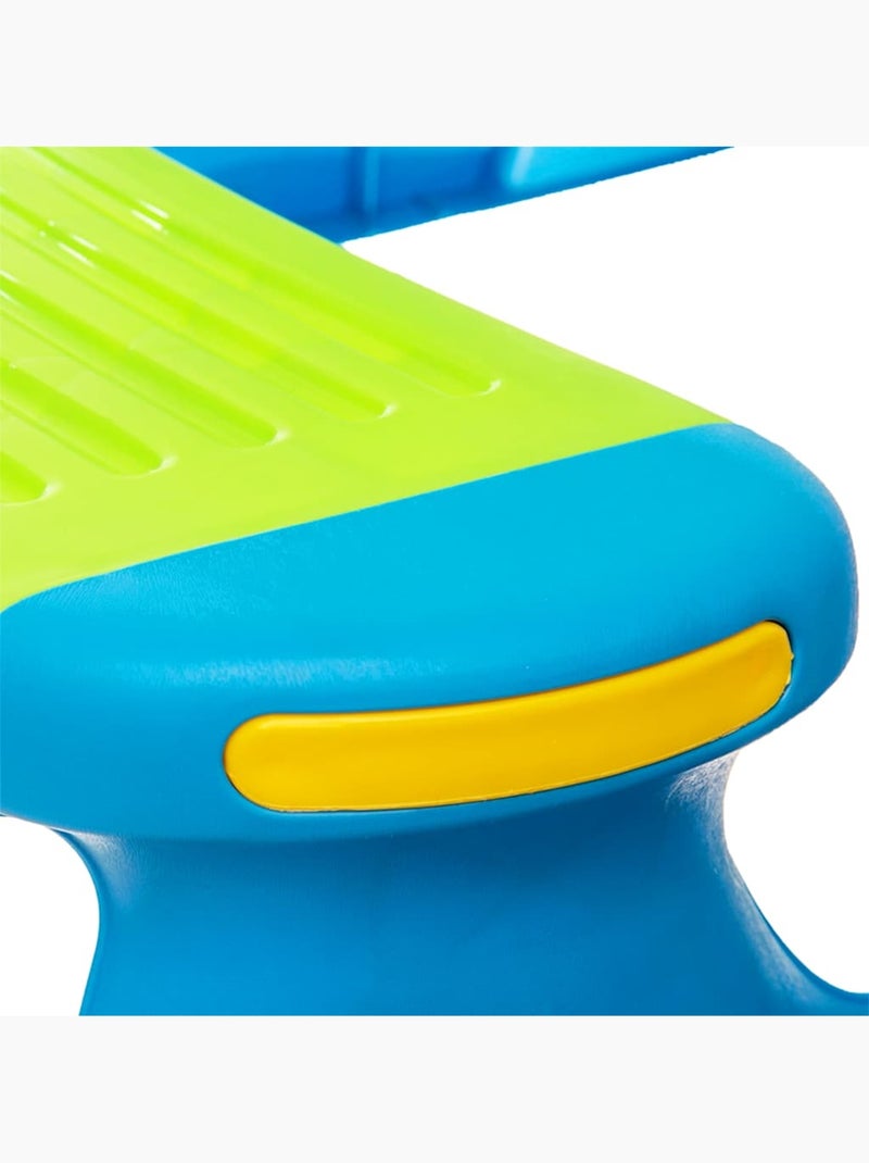 Table de pique-nique enfant 4 places en polypropylène vidaxl Bleu - Kiabi