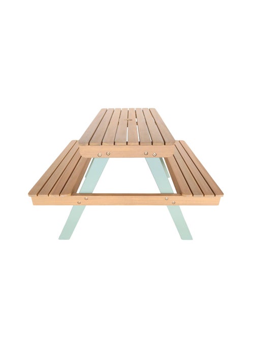 Table de pique-nique, salon de jardin enfant bois d'acacia 2 places Caroline - Kiabi