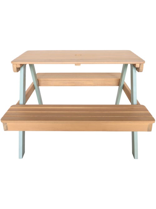 Table de pique-nique, salon de jardin enfant bois d'acacia 2 places caroline - Kiabi Table de pique-nique, salon de jardin enfant bois d'acacia 2 places caroline - Kiabi