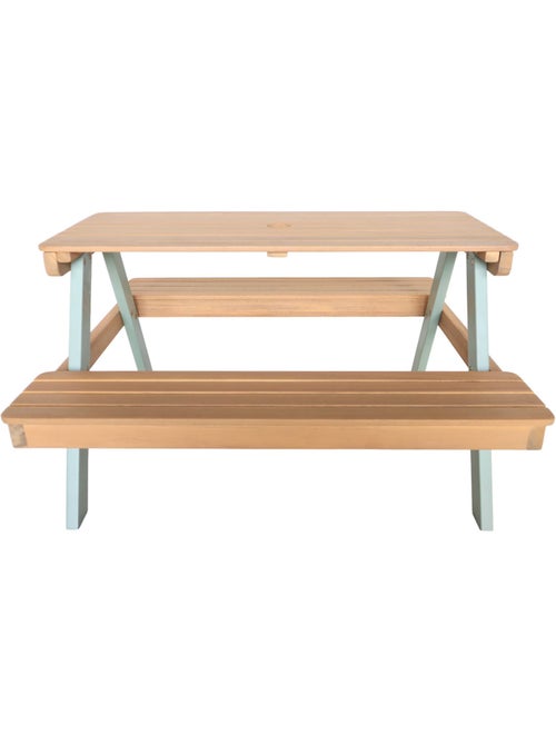 Table de pique-nique, salon de jardin enfant bois d'acacia 4 places Caroline - Kiabi