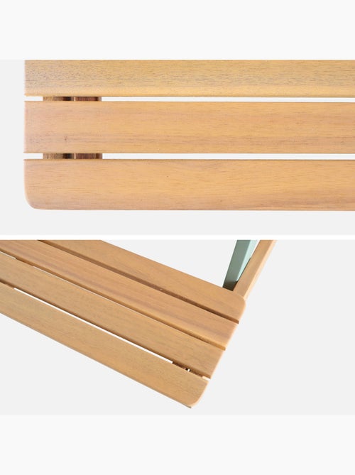 Table de pique-nique, salon de jardin enfant bois d'acacia avec parasol 2 places Jade - Kiabi