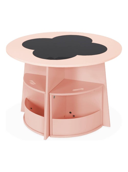 Table effet ardoise pour enfant 4 chaises avec rangement Nephos - Kiabi