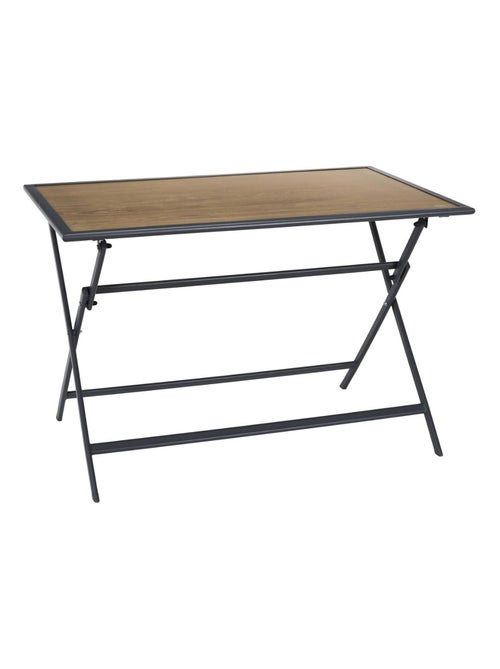 Table en métal effet bois BARCELONE - Kiabi