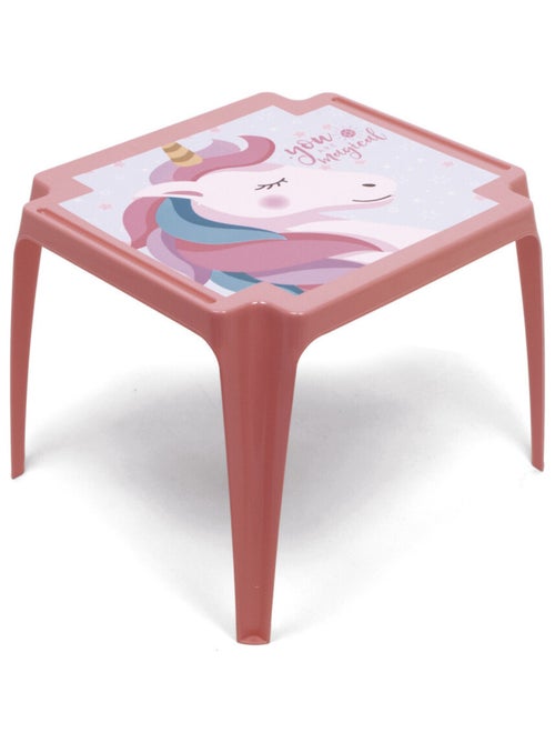 Table en plastique 50x55x44cm - Licorne - Kiabi