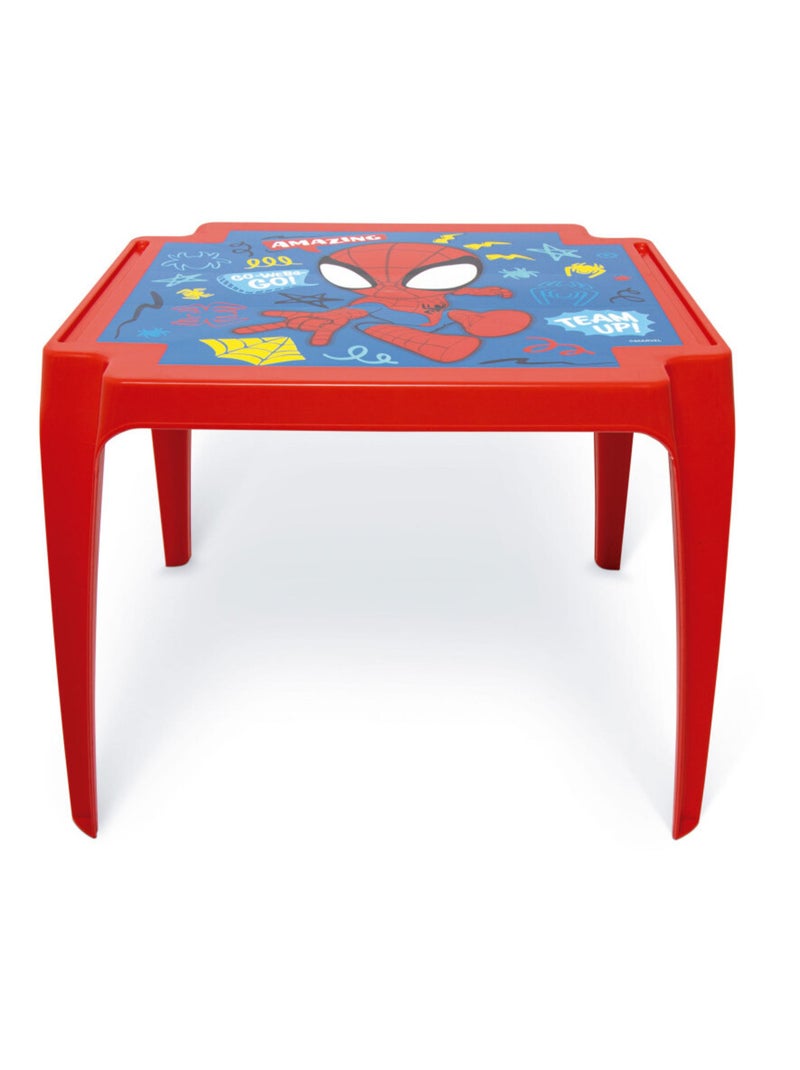 Table en plastique 50x55x44cm - Spiderman Rouge - Kiabi