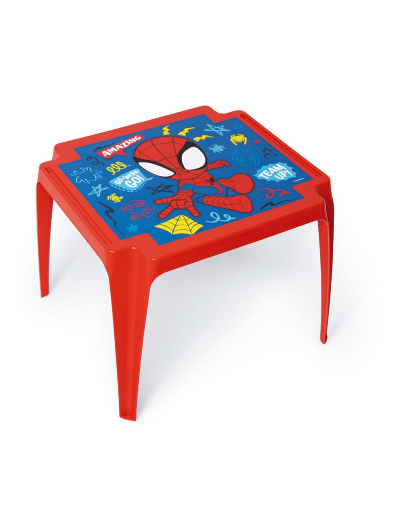 Table en plastique 50x55x44cm - Spiderman Rouge - Kiabi