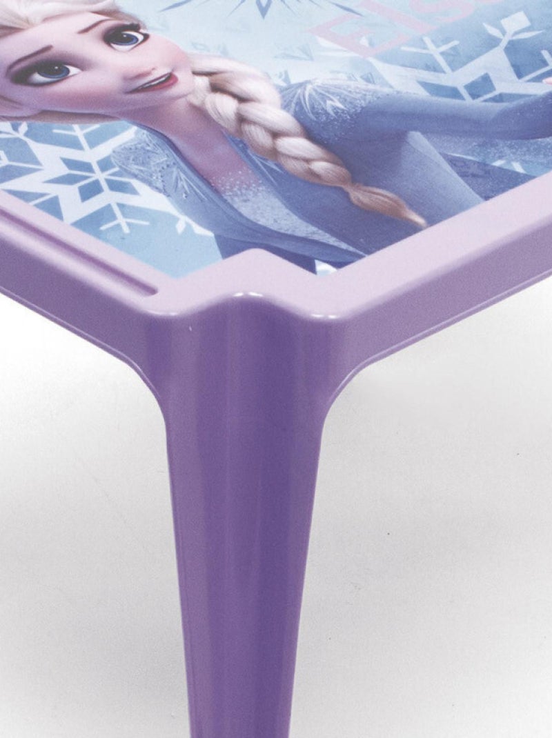 Table en plastique 50x55x44cM DISNEY - La Reine des Neiges II Bleu - Kiabi