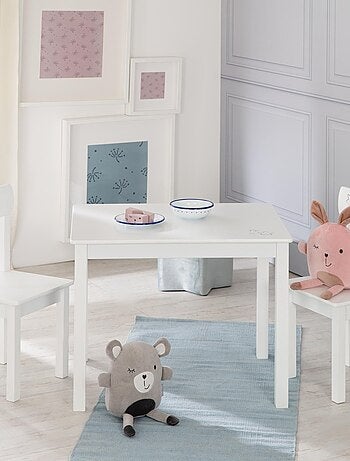 Table enfant + 2 chaises en bois motif étoile 'Little Stars' ROBA