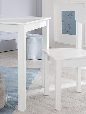 Table enfant + 2 chaises en bois motif étoile 'Little Stars' ROBA