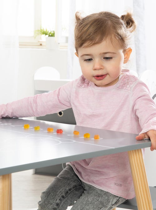 Table enfant + 2 chaises en bois motif lapin 'miffy' ROBA - Kiabi