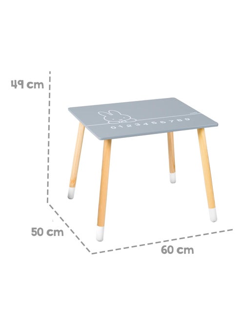 Table enfant + 2 chaises en bois motif lapin 'miffy' ROBA - Kiabi