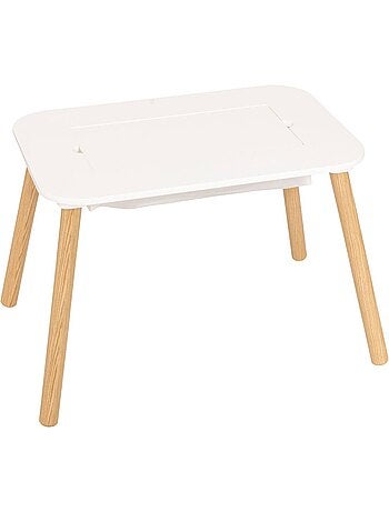 Table enfant 2 en 1 plateau jeu et rangement buldy