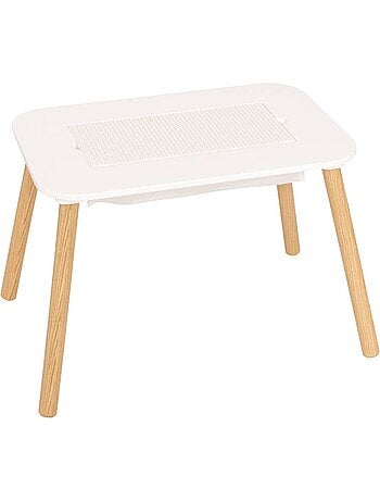 Table enfant 2 en 1 plateau jeu et rangement buldy
