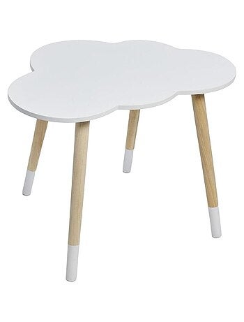 Table enfant en bois forme nuage LA TETE DANS LES NUAGES