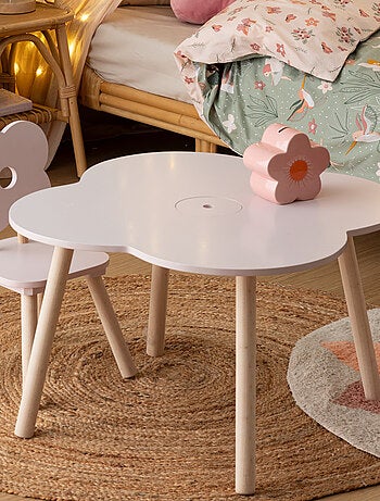 Table enfant en forme de fleur