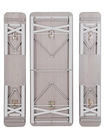 Table enfant et 2 bancs pliants en bois massif FSC 'Outdoor' ROBA