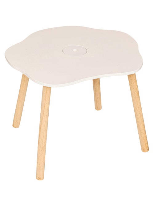 Table enfant forme organique avec pieds en bois - Kiabi