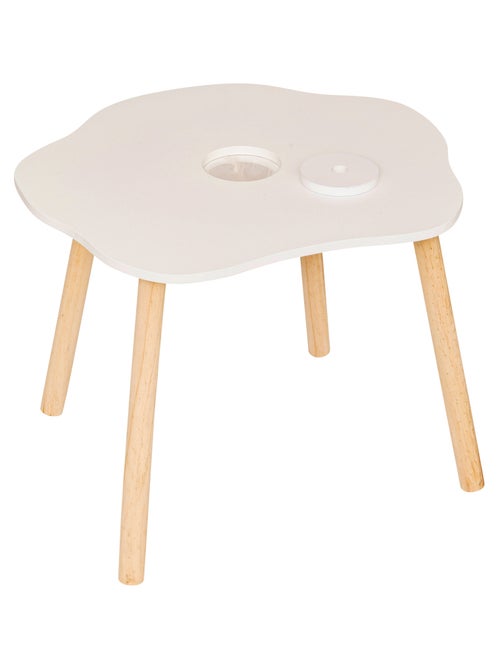 Table enfant forme organique avec pieds en bois - Kiabi