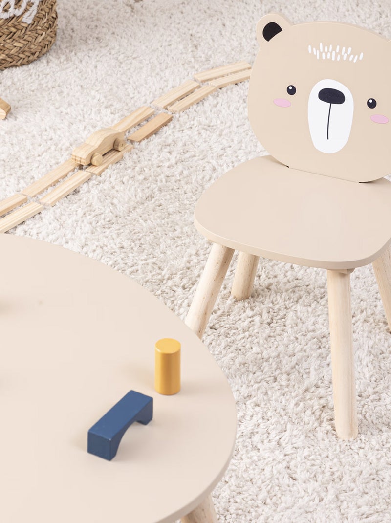 Table enfant ourson Beige - Kiabi
