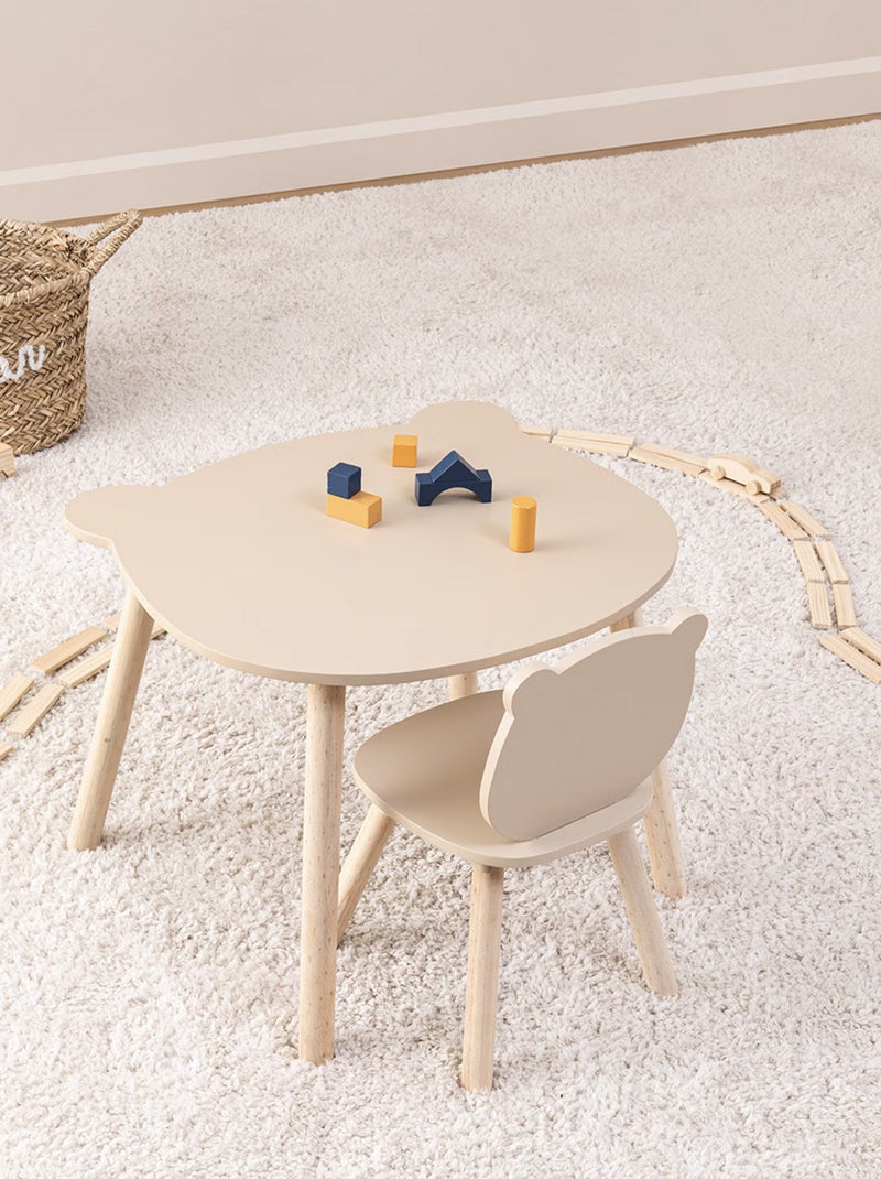 Table enfant ourson Beige - Kiabi