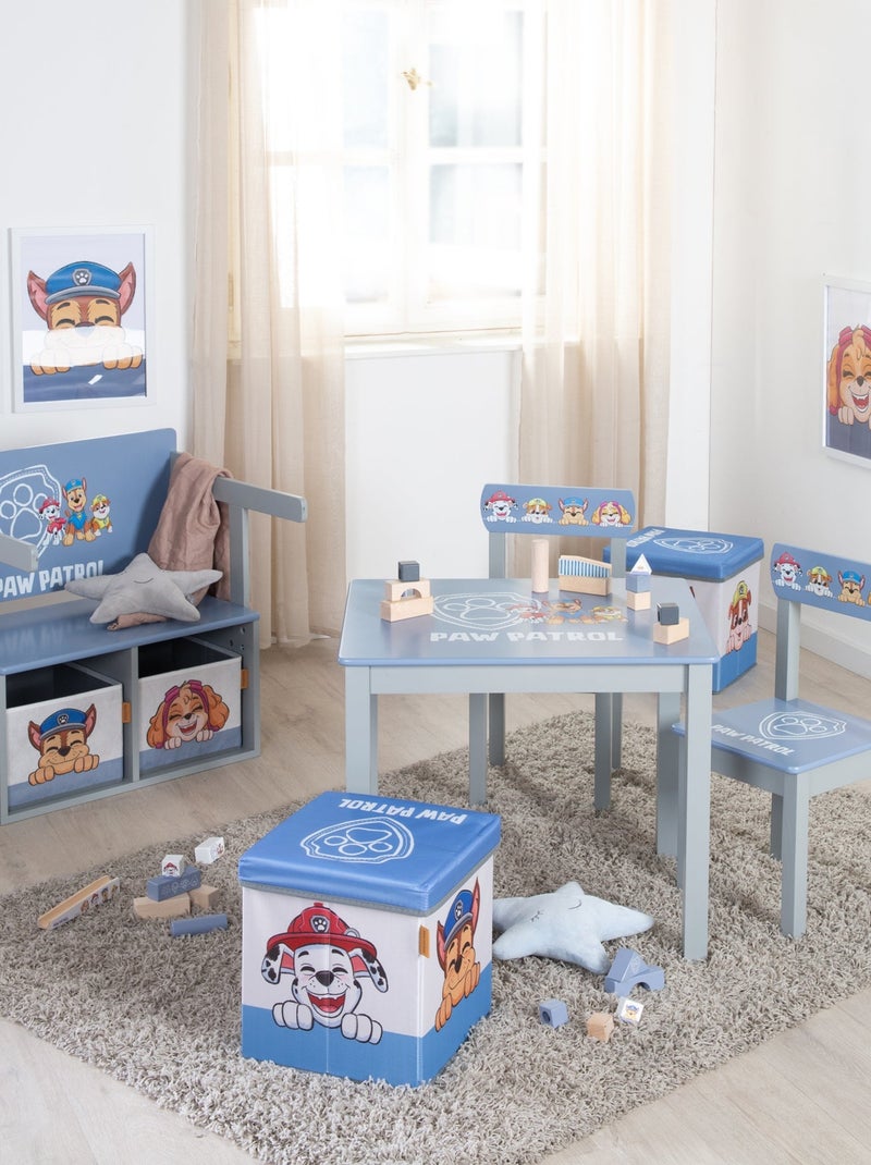 Table et 2 chaises enfant en bois massif Pat'Patrouille ROBA Bleu Gris - Kiabi