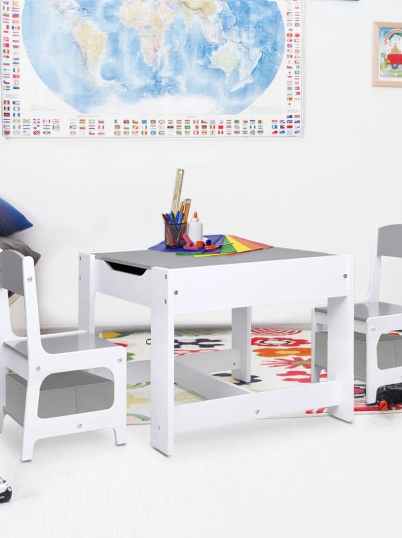 Table et chaise pour enfants - vidaxl Blanc - Kiabi