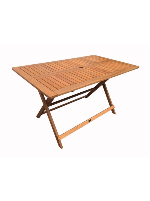 Table et chaises de jardin en bois exotique - Kiabi